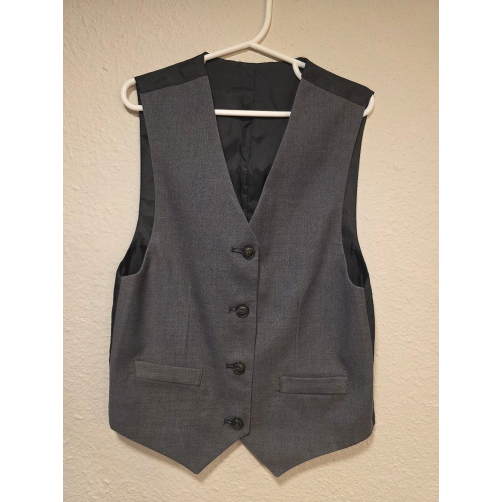 Boys Formal Reversible Black Vest